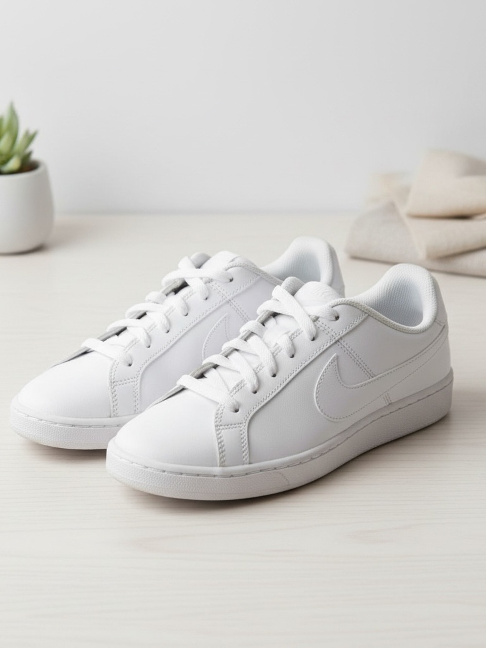 Nike Court Royale 2 White Leather Sneakers – Women’s Size 7